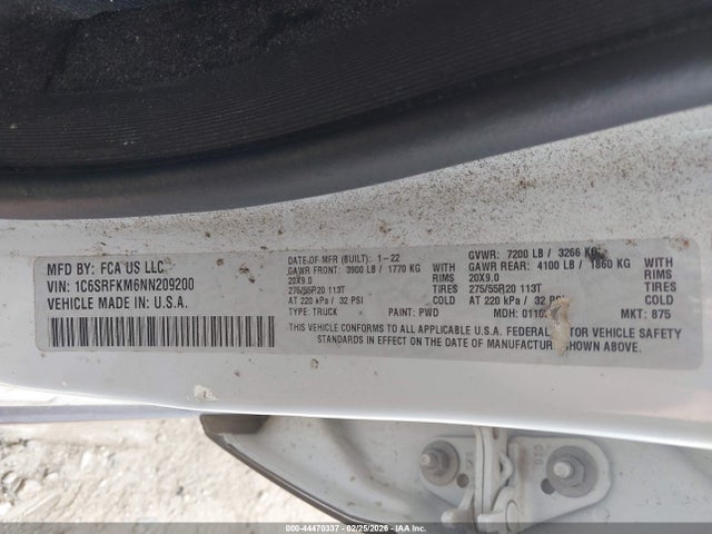 2022 RAM 1500 1C6SRFKM6NN209200 Photo 8