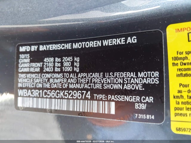 WBA3R1C56GK529674 BMW 435i