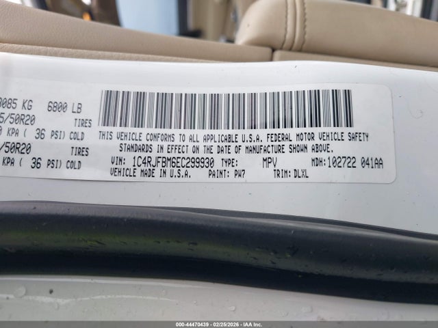 1C4RJFBM6EC299930 Jeep Grand Cherokee Limited
