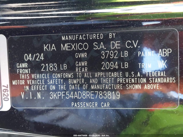 3KPF54AD8RE783819 KIA Forte Gt-line