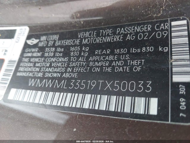 2009 MINI COOPER CLUBMAN WMWML33519TX50033 Photo 8