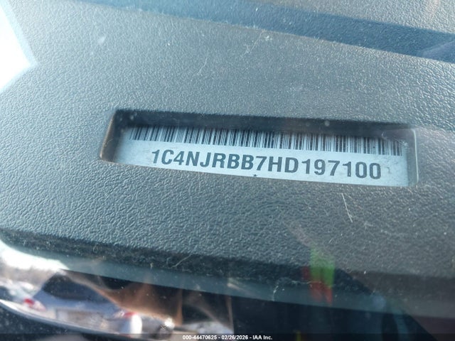 44470625 :رقم المزاد ، 1C4NJRBB7HD197100 vin ، 2017 Jeep Patriot Sport 4x4 مزاد بيع