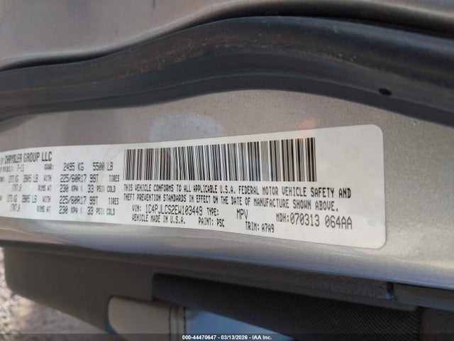 2014 JEEP CHEROKEE 1C4PJLCS2EW103449 Photo 8