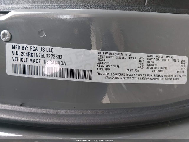 2020 CHRYSLER PACIFICA HYBRID 2C4RC1N75LR273603 Photo 8
