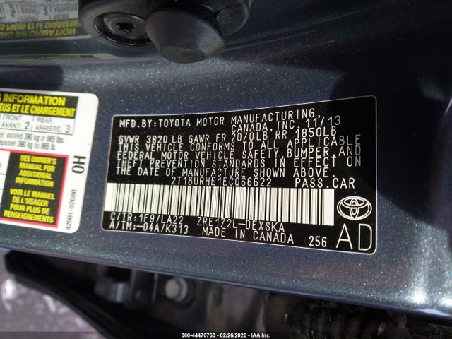 Toyota Corolla S Premium 2014 2T1BURHE1EC066622 Image 9