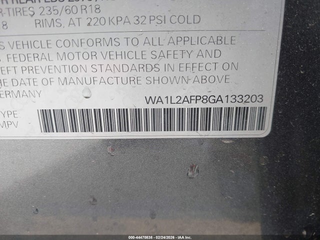 2016 AUDI Q5 WA1L2AFP8GA133203 Photo 8