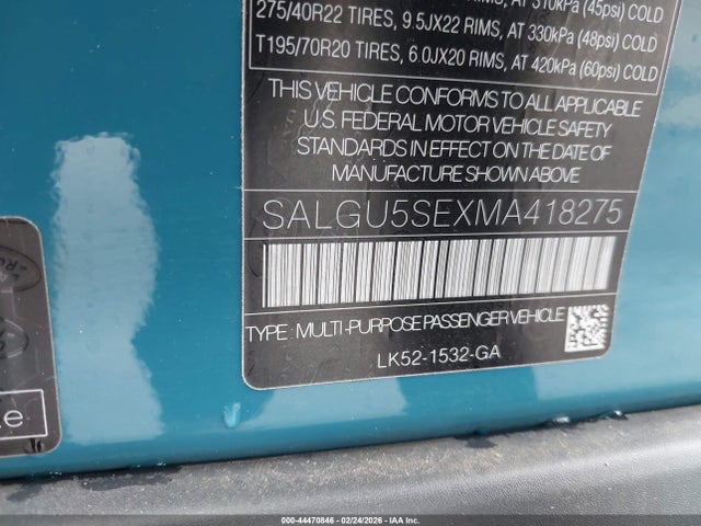 SALGU5SEXMA418275 Land Rover Range Rover Fifty