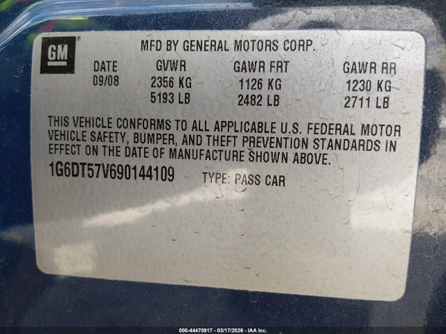 2009 CADILLAC CTS 1G6DT57V690144109 Photo 8