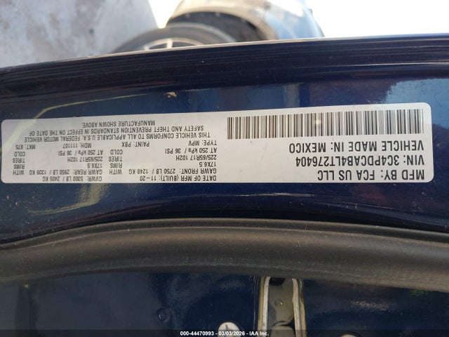 Продаж на аукціоні авто 2020 Dodge Journey Se Value, vin: 3C4PDCAB4LT276404, номер лоту: 44470993