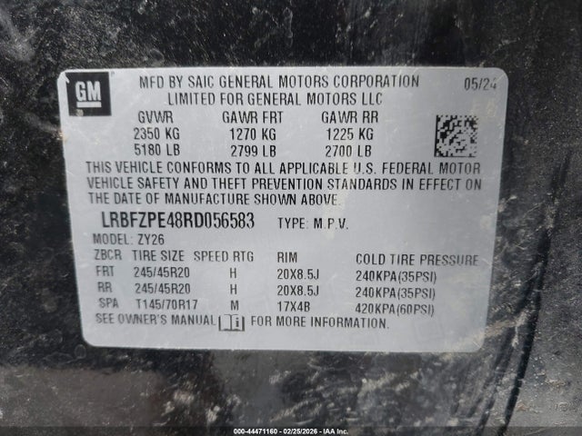 Продаж на аукціоні авто 2024 Buick Envision Sport Touring Awd, vin: LRBFZPE48RD056583, номер лоту: 44471160