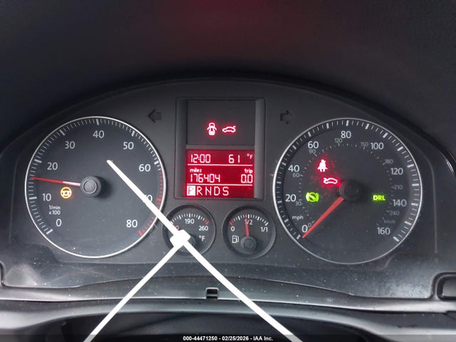 2009 Volkswagen Jetta Se მანქანა იყიდება აუქციონზე, vin: 3VWRM71KX9M082895, აუქციონის ნომერი: 44471250