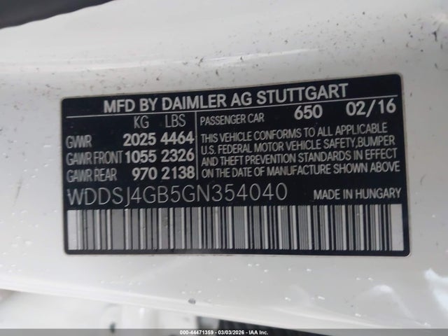 2016 MERCEDES-BENZ CLA 250 WDDSJ4GB5GN354040 Photo 8