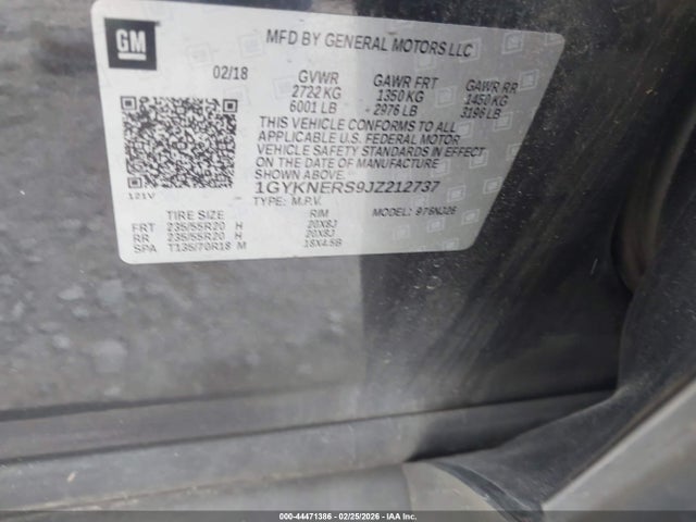 2018 CADILLAC XT5 1GYKNERS9JZ212737 Photo 8