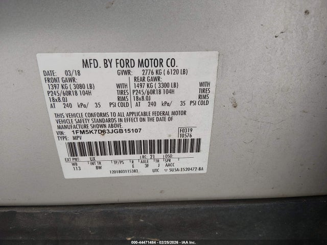 Ford EXPLORER XLT 2018 1FM5K7D83JGB15107 Image 9