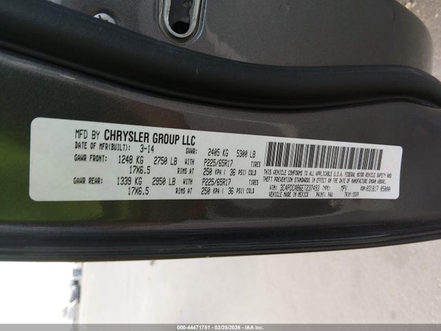 Продажа на аукционе авто 2014 Dodge Journey Se, vin: 3C4PDCAB6ET237493, номер лота: 44471751