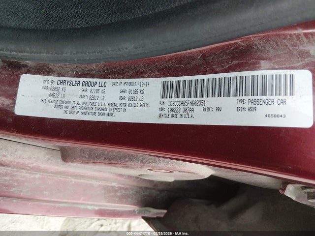 2015 CHRYSLER 200 1C3CCCAB5FN602351 Photo 8