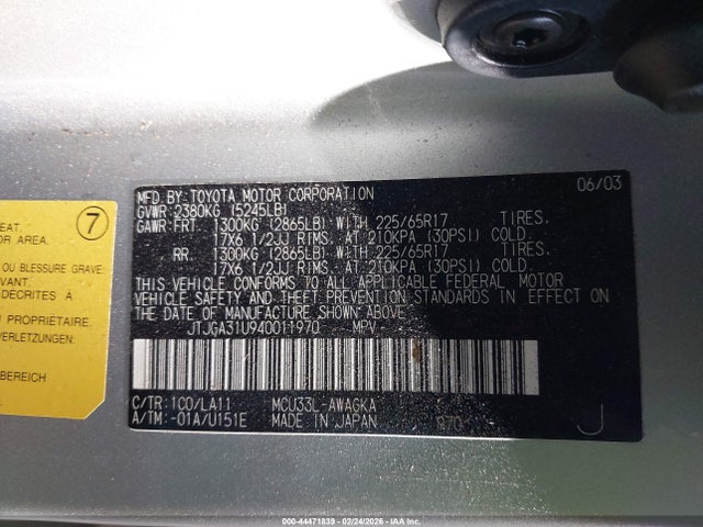 2004 LEXUS RX 330 JTJGA31U940011970 Photo 8