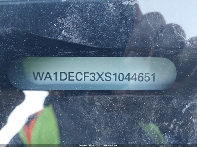 44471992 :رقم المزاد ، WA1DECF3XS1044651 vin ، 2025 Audi Q3 Premium 45 Tfsi S Line Quattro Tiptronic مزاد بيع