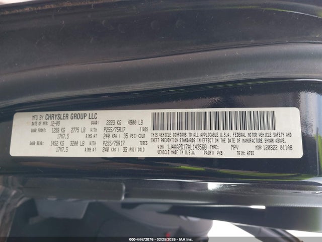 2010 JEEP WRANGLER 1J4AA2D17AL143568 Photo 8
