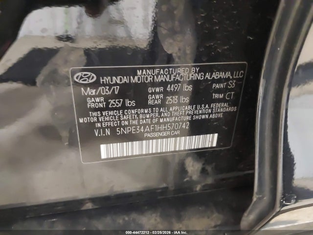 5NPE34AF1HH570742 Hyundai Sonata Sport