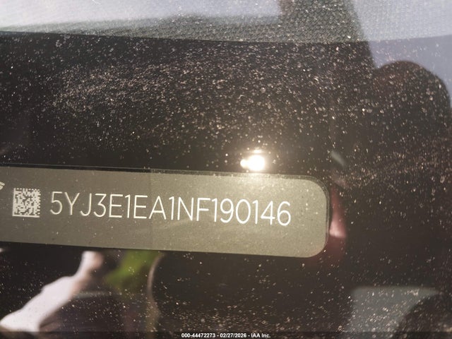 Продаж на аукціоні авто 2022 Tesla Model 3 Rear-wheel Drive, vin: 5YJ3E1EA1NF190146, номер лоту: 44472273