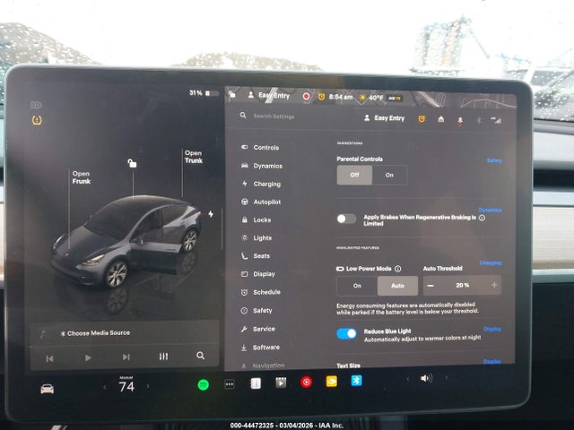 Продаж на аукціоні авто 2023 Tesla Model Y Awd/long Range Dual Motor All-wheel Drive, vin: 7SAYGAEE2PF843155, номер лоту: 44472325