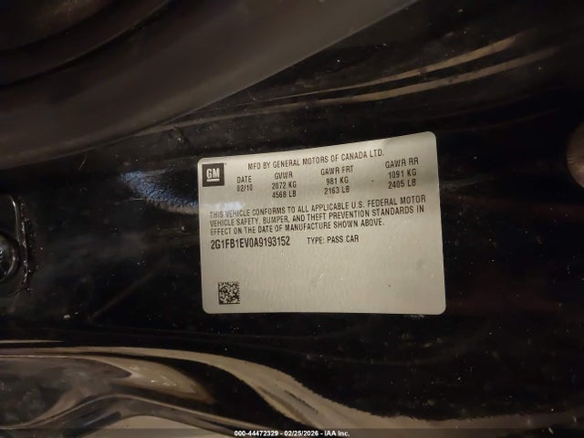 2010 CHEVROLET CAMARO 2G1FB1EV0A9193152 Photo 8