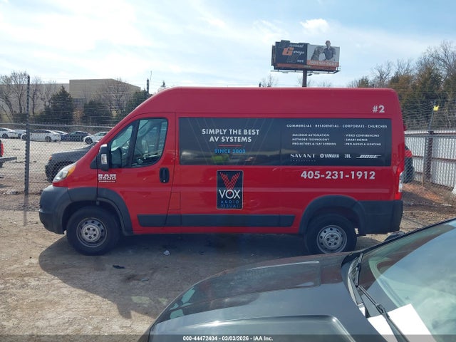 Aukcja sprzedaży 2021 Ram Promaster 2500 High Roof 136 Wb, vin: 3C6LRVCG0ME542115, numer aukcji: 44472404