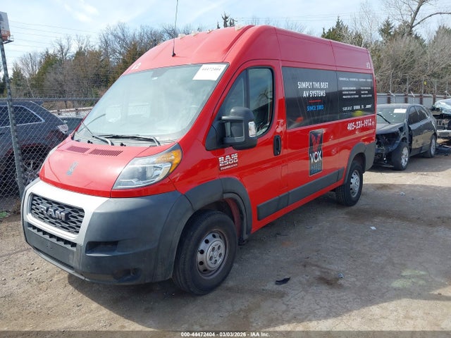 Aukcja sprzedaży 2021 Ram Promaster 2500 High Roof 136 Wb, vin: 3C6LRVCG0ME542115, numer aukcji: 44472404