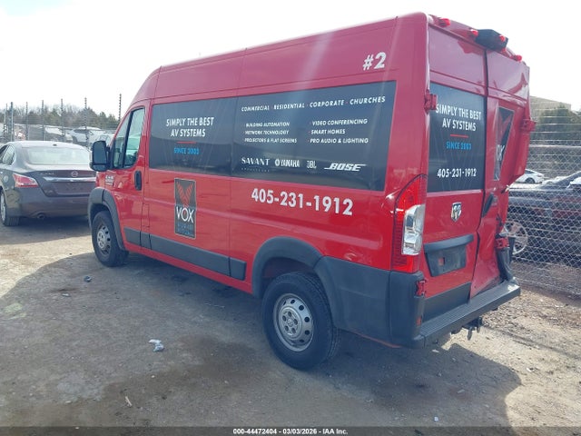 Aukcja sprzedaży 2021 Ram Promaster 2500 High Roof 136 Wb, vin: 3C6LRVCG0ME542115, numer aukcji: 44472404