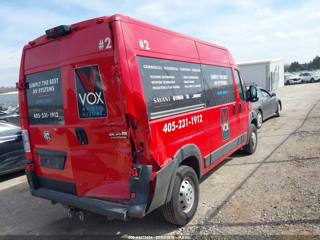 Aukcja sprzedaży 2021 Ram Promaster 2500 High Roof 136 Wb, vin: 3C6LRVCG0ME542115, numer aukcji: 44472404