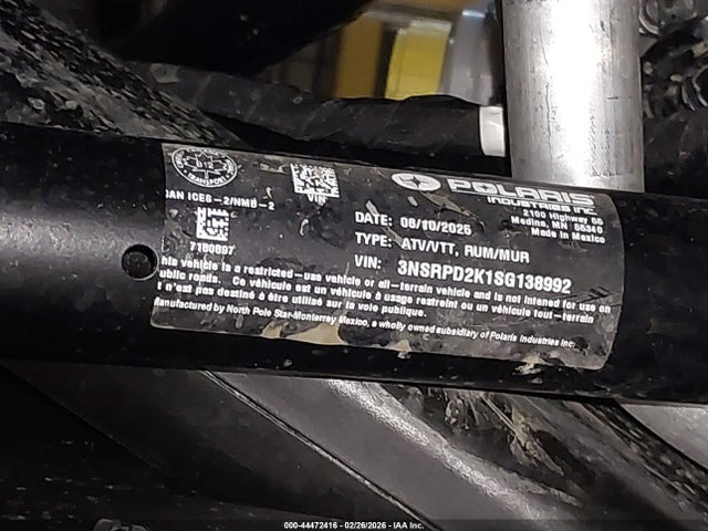 3NSRPD2K1SG138992 Polaris Rzr Pro R Ultimate