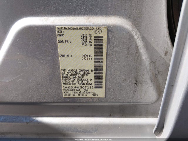 Nissan LEAF S 2017 1N4BZ0CP6HC307132 Image 9