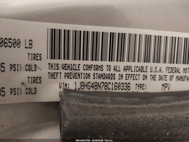 2008 JEEP COMMANDER 1J8HG48N78C160336 Photo 8