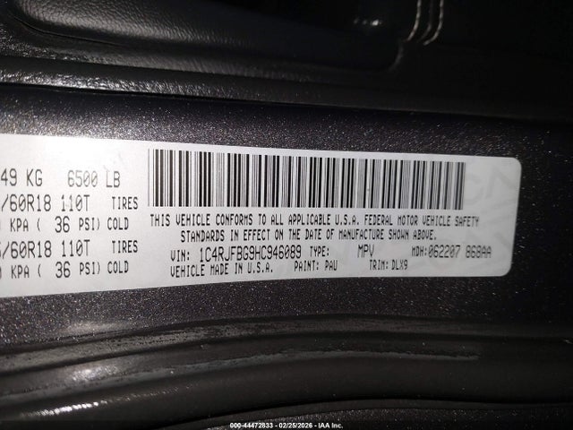1C4RJFBG9HC946089 Jeep Grand Cherokee Limited 4x4