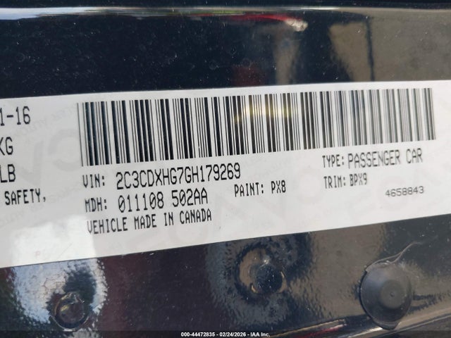 2016 DODGE CHARGER 2C3CDXHG7GH179269 Photo 8