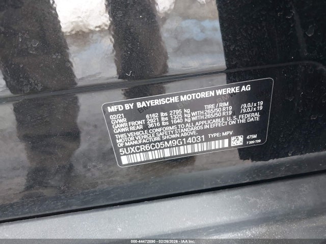 2021 BMW X5 5UXCR6C05M9G14031 Photo 8