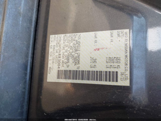 Продажа на аукционе авто 2015 Nissan Altima 2.5/2.5 S/2.5 Sl/2.5 Sv, vin: 1N4AL3AP1FN883004, номер лота: 44472915
