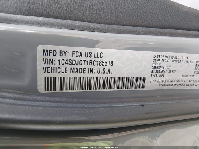 2024 DODGE DURANGO 1C4SDJCT1RC185518 Photo 8