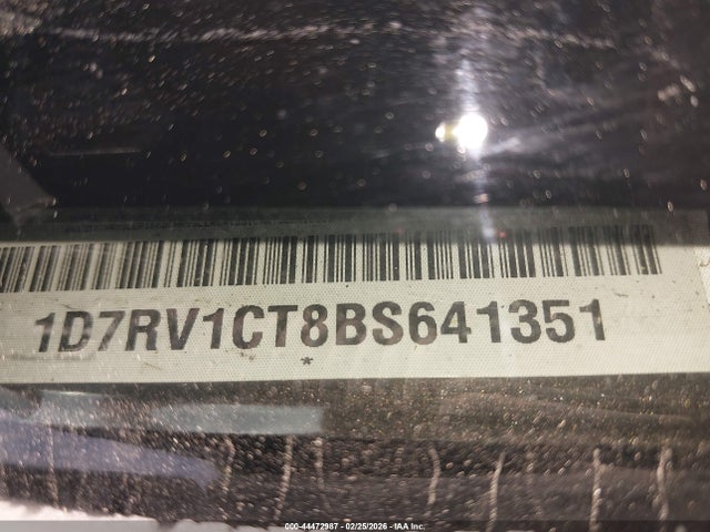 44472987 :رقم المزاد ، 1D7RV1CT8BS641351 vin ، 2011 Ram Ram 1500 Laramie Longhorn مزاد بيع