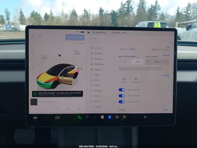 Aukcja sprzedaży 2025 Tesla Model 3 Long Range Rear-wheel Drive/standard Rear-wheel Drive, vin: 5YJ3E1EA9SF043312, numer aukcji: 44473062