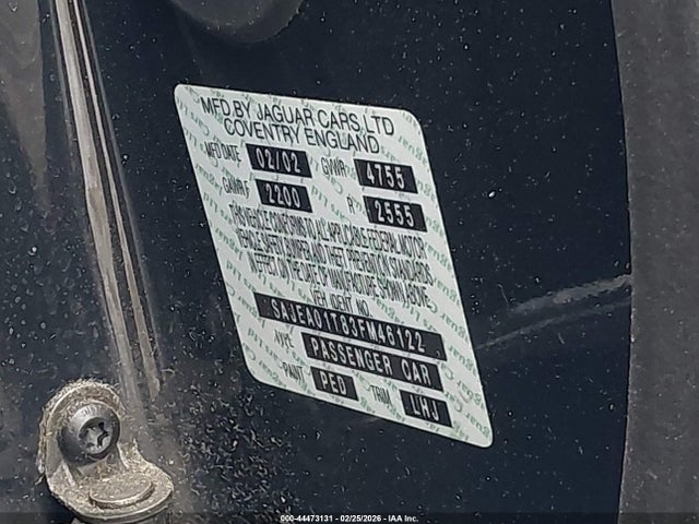 2003 JAGUAR S-TYPE SAJEA01T83FM46122 Photo 8