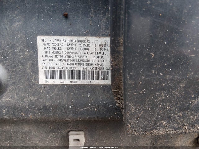 Aukcja sprzedaży 2006 Acura Tsx, vin: JH4CL96906C008023, numer aukcji: 44473168