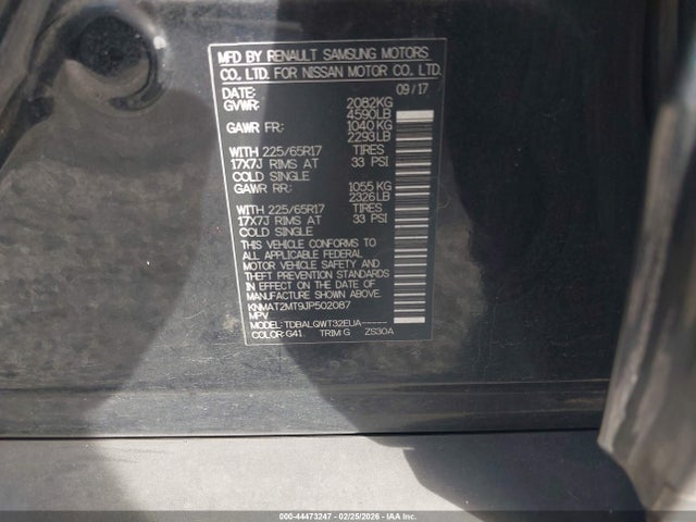 Nissan ROGUE SV 2018 KNMAT2MT9JP502087 Image 9