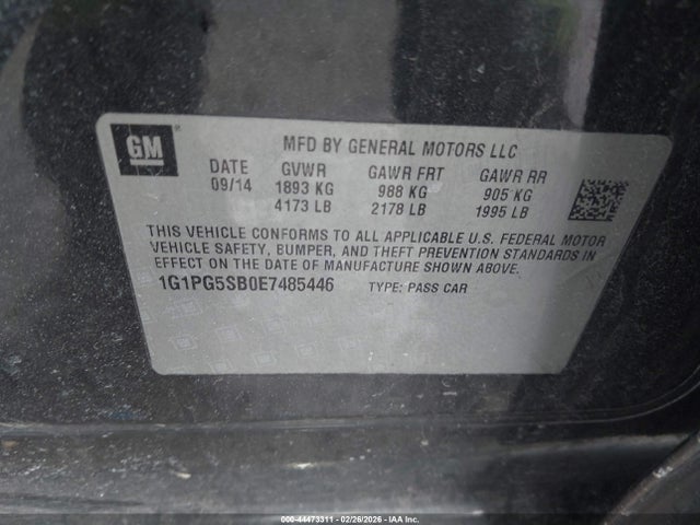 Chevrolet CRUZE LTZ 2014 1G1PG5SB0E7485446 Image 9