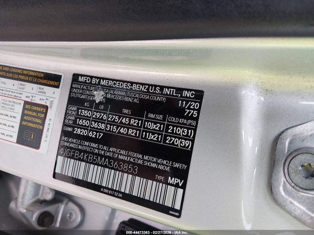 2021 MERCEDES-BENZ GLE 350 4JGFB4KB5MA363853 Photo 8