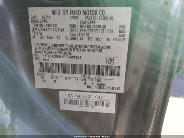 Ford F-350 Xl 2015 1FT8X3B61FEA83385 Image 9