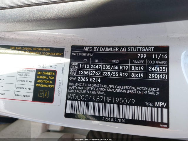 WDC0G4KB7HF195079 Mercedes-Benz Glc 300 4matic