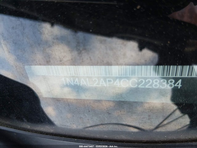 Продаж на аукціоні авто 2012 Nissan Altima 2.5 S, vin: 1N4AL2AP4CC228384, номер лоту: 44473407
