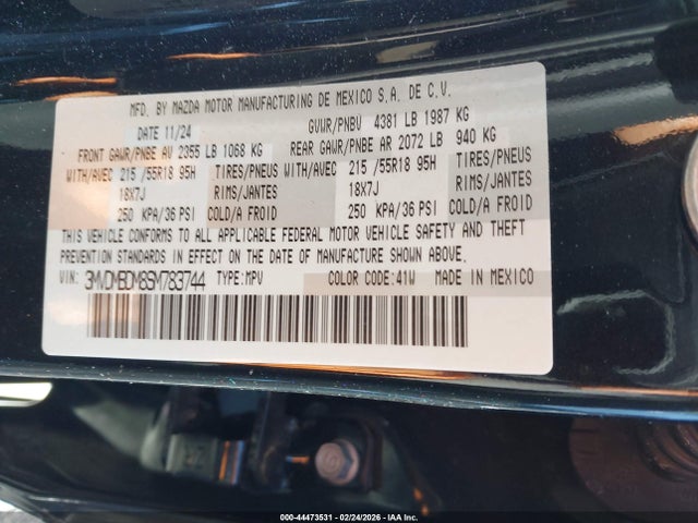Продажа на аукционе авто 2025 Mazda Cx-30 2.5 S Premium Package, vin: 3MVDMBDM8SM783744, номер лота: 44473531